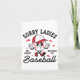 Förlåt Dam mina hjärtliga Tillhör till Baseball Bo Kort