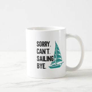 Förlåt. Det går inte. Seger. Hej då. Segelbåt Kaffemugg