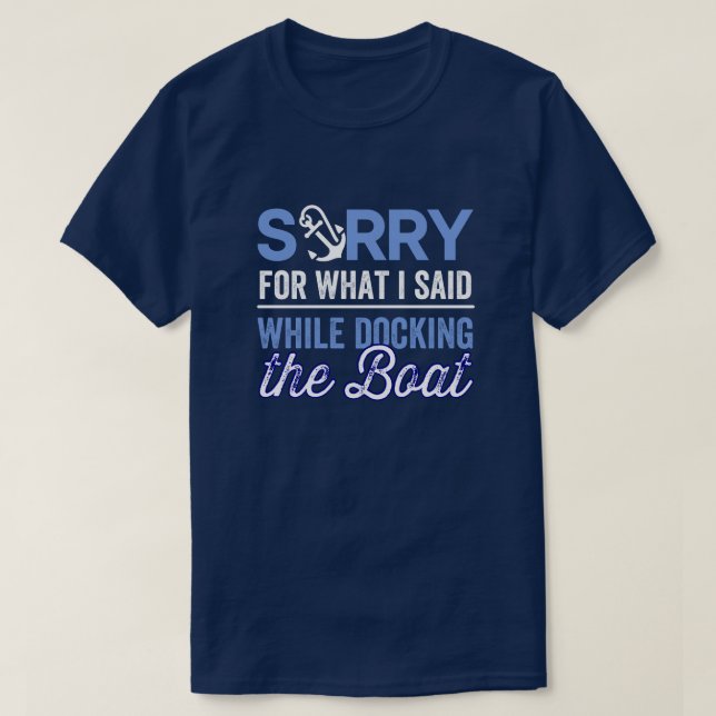 Förlåt för det jag sa när jag dockade t shirt (Design framsida)