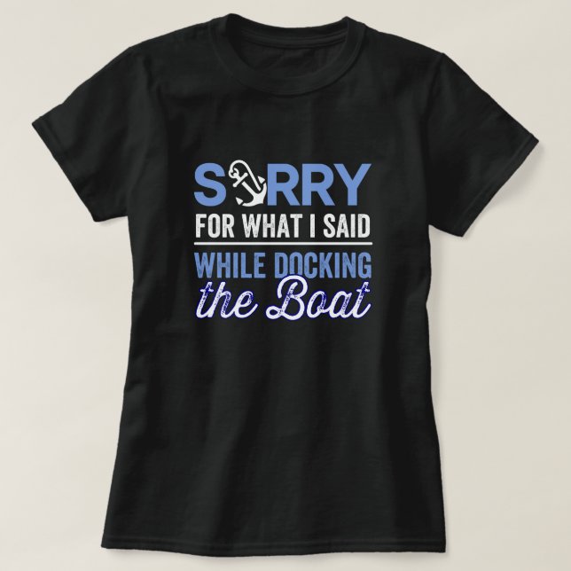 Förlåt för det jag sa när jag dockade t shirt (Design framsida)