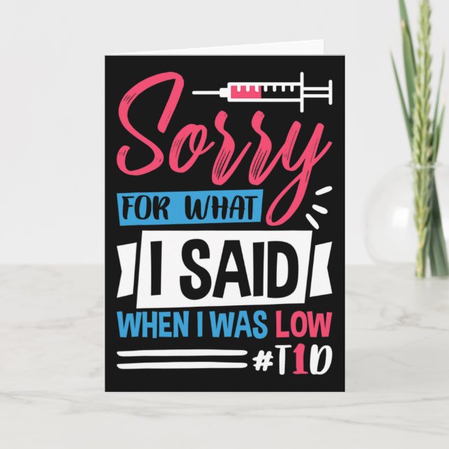Förlåt för det jag sa när jag var låg. kort (Framsida)
