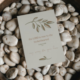 Förlåt för din förlust | Christian Sympathy Card Kort