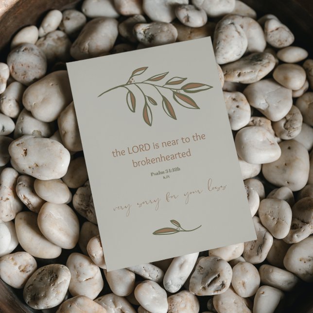 Förlåt för din förlust | Christian Sympathy Card Kort (Skapare uppladdad)