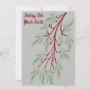 Förlåt för din förlust julkort