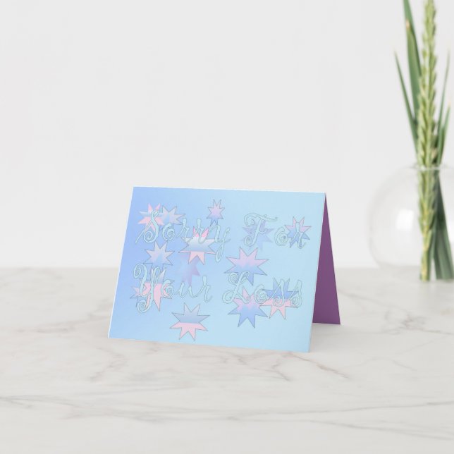 Förlåt för din förlust kort (Framsida)