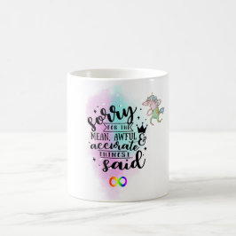 Förlåt för Elaket Hemskt exakt Sak som jag sa Kaffemugg