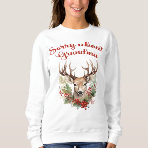Förlåt för mormor-ynlig jultröja t shirt