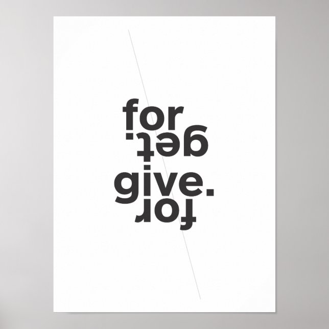 Förlåt. \ Glöm det. Poster (Framsidan)