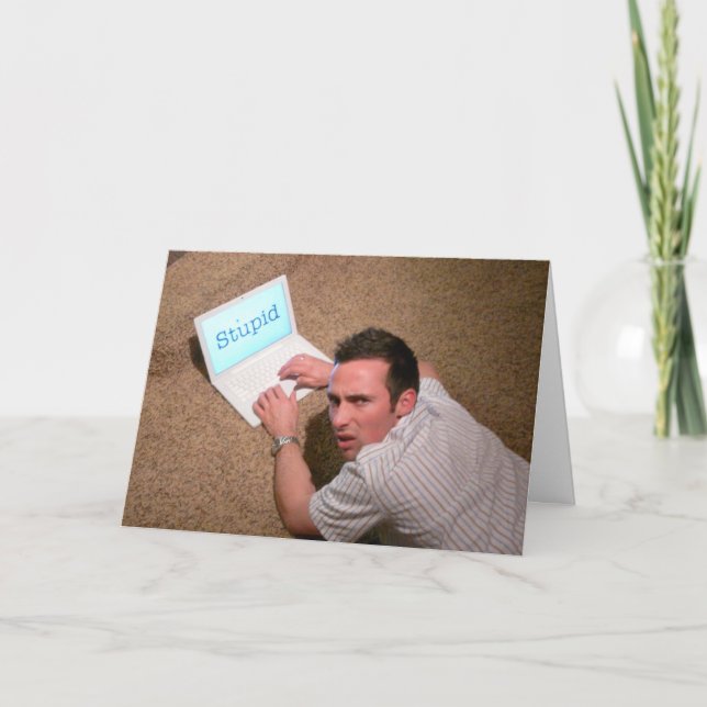 Förlåt, jag är en idiot kort (Framsida)