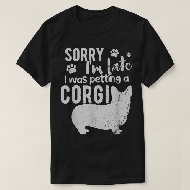 Förlåt, jag är sen t shirt (Design framsida)