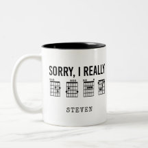 Förlåt, jag Verkligen DGAF Guitar Chords Funny Anp