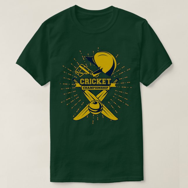 Förlåt, men jag är galen för cricket t shirt (Design framsida)