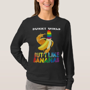 Förlåt, men jag gillar Bananas Lgbt Pride Rain T Shirt
