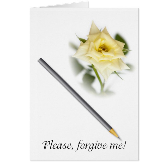 Förlåt mig. hälsningskort (Framsidan)
