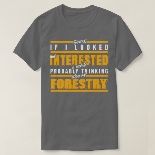 Förlåt om jag såg intresserad t shirt (Design framsida)