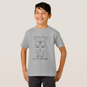 Förlåt pojkar min katt är min valentin t shirt
