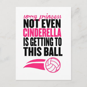 Förlåt Princess Volleyball Boll" Vykort