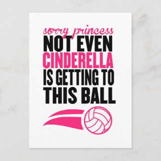 Förlåt Princess Volleyball Boll" Vykort
