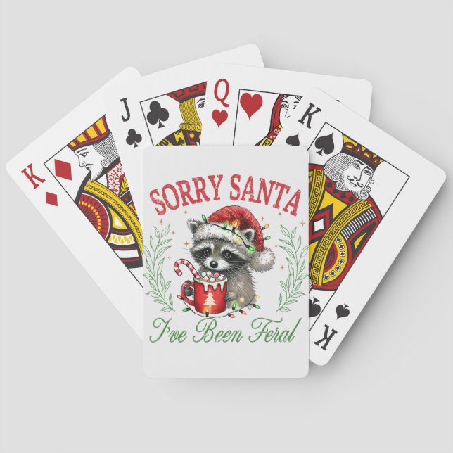 Förlåt Santa, jag har varit Feral Casinokort (Baksidan)