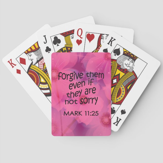 Förlåta dem casinokort (Baksidan)