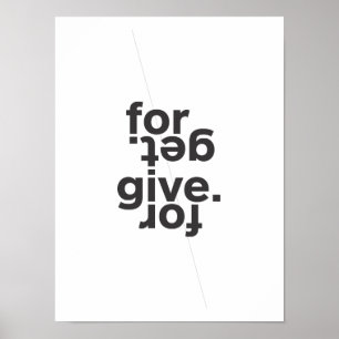 Förlåta. \ Glöm. Affisch
