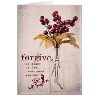 Förlåta Hälsningskort