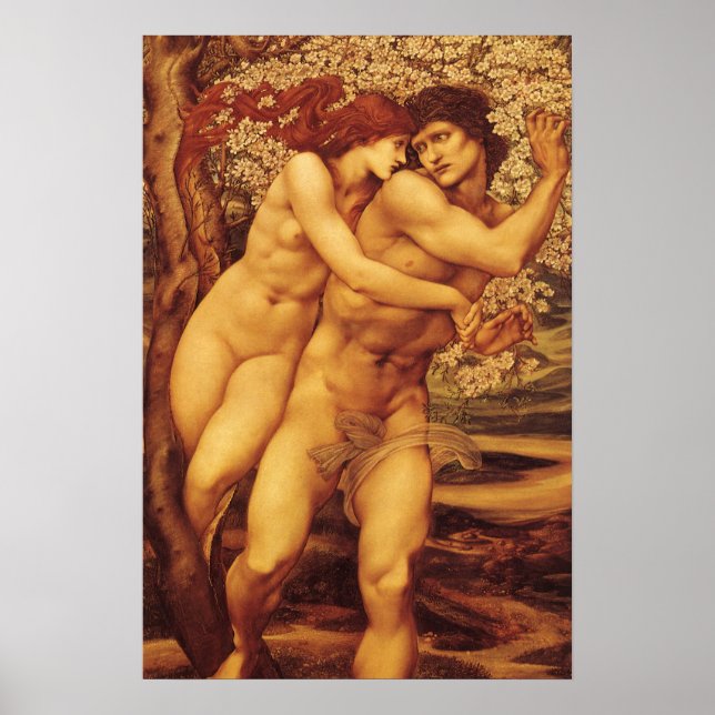 Förlåtelsens träd, Sir Edward Coley Burne-Jones Poster (Framsidan)