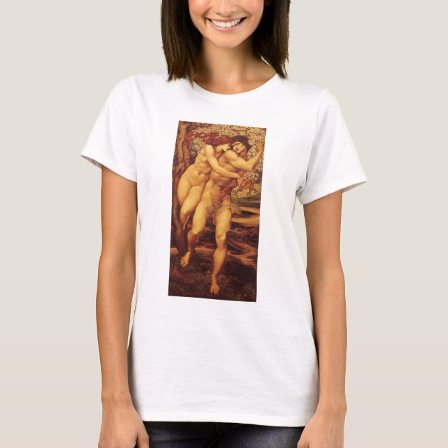 Förlåtelsens träd, Sir Edward Coley Burne-Jones Tee Shirt (Framsida)