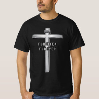 Förlåten för evigt kors T-shirt | Kristet förtroen