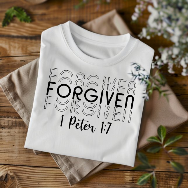Förlåten för män och kvinnor kristen t-shirt (Skapare uppladdad)