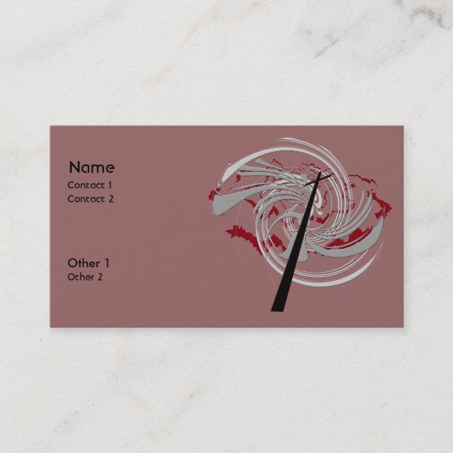 Förlåtit Visitkort (Framsida)