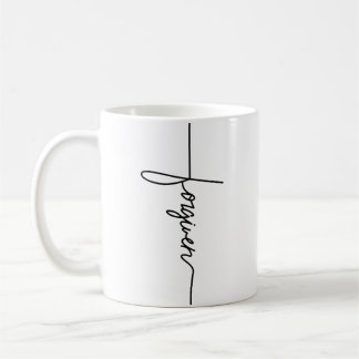 Förlåtna Jesus Kristna Inspirerande Män Utan Yout Kaffemugg