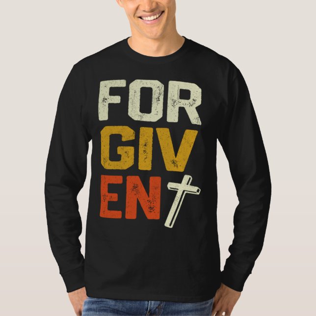 Förlåtna kristna trosförklaring t shirt (Framsida)