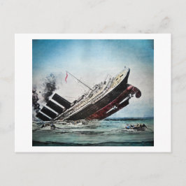 Förlisning av Titanic Magic Lantern Slide Vykort