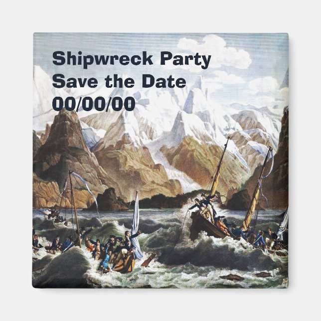 Förlisningen av Astrolabes Spara av Yawl Magnet (Framsidan)