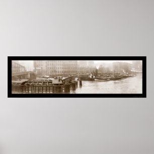 Förlisningen av Frakten Eastland Photo 1915 Poster