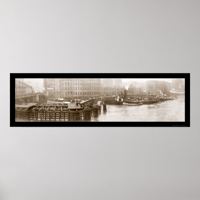 Förlisningen av Frakten Eastland Photo 1915 Poster (Framsidan)