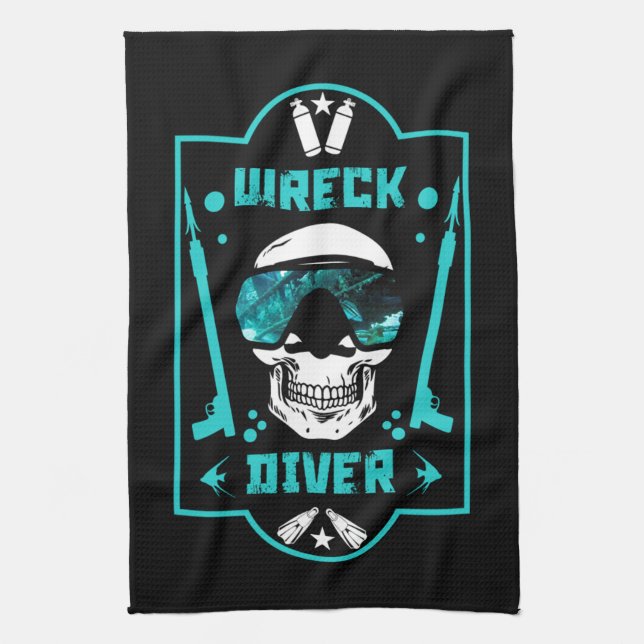 Förlisningen Divers Kökshandduk (Vertikal)