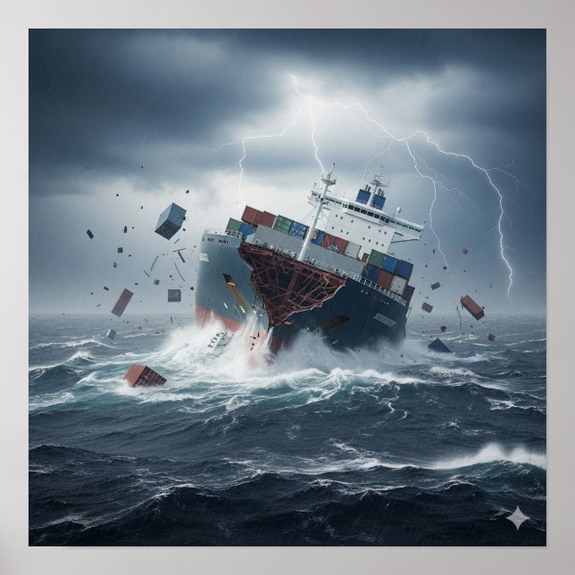 Förlisningen i Storm Poster (Framsidan)