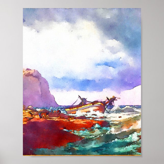 Förlisningen kusten i Norgen Poster (Framsidan)