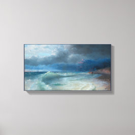 Förlisningen på en Stormy-morgon, Aivazovsky Canvastryck