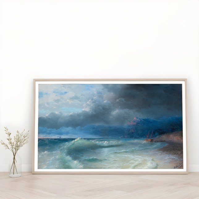 Förlisningen på en Stormy-morgon, Aivazovsky Poster (Skapare uppladdad)