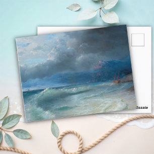 Förlisningen på en Stormy-morgon, Aivazovsky Vykort