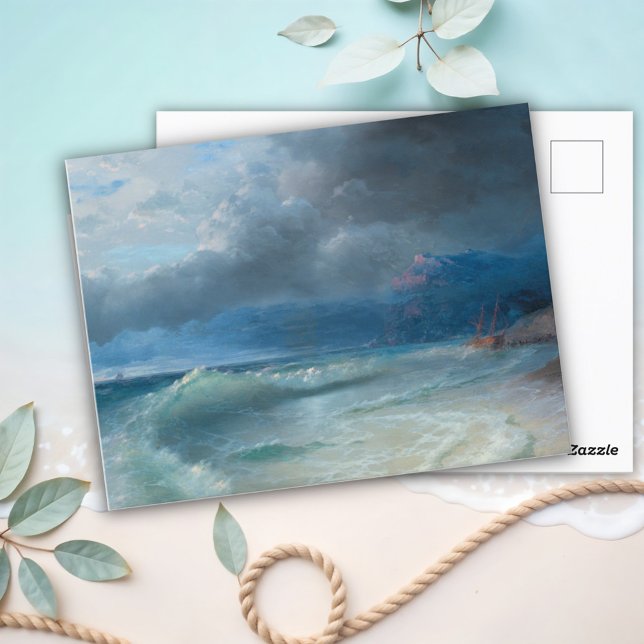 Förlisningen på en Stormy-morgon, Aivazovsky Vykort (Skapare uppladdad)