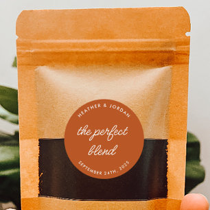 Förlita Perfekten bland Bröllop-kaffets favoriter Runt Klistermärke
