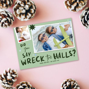 Förliva Halls, roligt jullfotokort Julkort