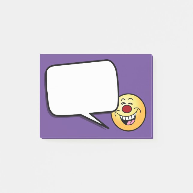 Förlöjliga ansikte Grumpey Post-it Block (Framsida)