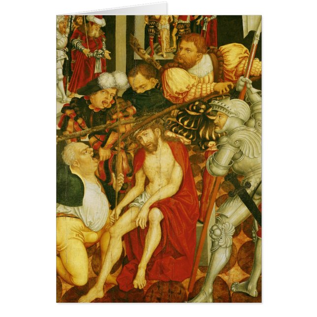 Förlöjliga av Kristus Hälsningskort (Framsidan)