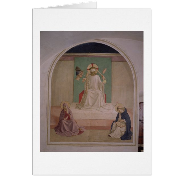 Förlöjliga av Kristus med oskulden och St.en Domi Hälsningskort (Framsidan)