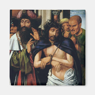 Förlöjliga av Kristus (olja på panel) (se 16546 Magnet